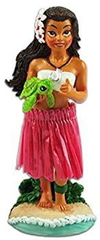 【中古】【インポート品・未当て嵌める】KC Hawaii Napua Honu Hula Girl 細密画どろ除けあやつり人形