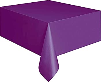 【中古】【輸入品・未使用】Deep Purple Plastic Tablecloth 9ft x 4.5ft