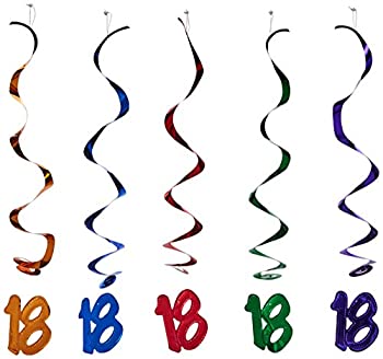 【中古】【輸入品・未使用】Beistle 18旋風(asstd色)(5 / PKG)
