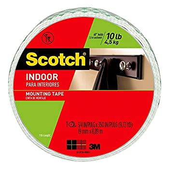 【中古】【輸入品・未使用】Scotchインドア取り付けテープ、0.75インチx 350-inches、ホワイト、1-roll ( 110-longdc )