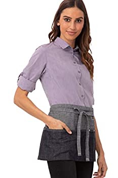 【中古】【輸入品・未使用】Chef Works(シェフワークス) マンハッタン ウエストエプロン 【男女兼用】【カラー:インディゴブルー】