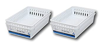 【中古】【輸入品・未使用】Plastic Rectangular Storage Trays Baskets Organisation Bundle - Set of 4