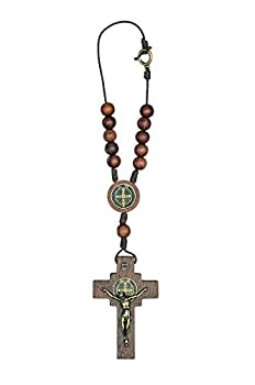 【中古】【39shop】【輸入品・未使用】Intercession★カーバックミラーロザリオ(聖ベネディクト)（新古品）｜アトリエ絵利奈