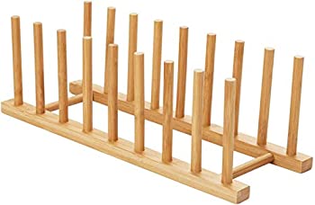【中古】【39shop】【輸入品・未使用】HBlife★Bamboo Dish/Plate / Bowl/Cup / Book/Pot Lid/Drying Rack Stand Drainer Storage Holder Organiser（新古品）｜アトリエ絵利奈