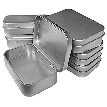【中古】【39shop】【輸入品・未使用】(3.9★x 2.3 x 0.9 (Set of 6)) - Hulless 3.75x 2.110cm x 2cm (6pcs) Metal Hinged Top Tin Box ContainersMini Portable small storage contai（新古品）｜アトリエ絵利奈