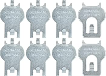 【中古】【輸入品・未使用】(1) - HIGH & MIGHTY 515314 Tool Free Picture Hanging Kit 8 Pieces 9.1-18kg Limit Silver