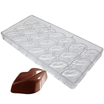 【中古】【39shop】【輸入品・未使用】GoldBaking★リップス チョコレート型 ポリカーボネート チョコレートキャンディ型（新古品）｜アトリエ絵利奈