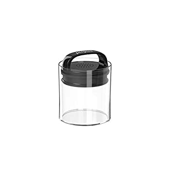 【中古】【輸入品・未使用】Prepara Evak フレッシュセーバー スモールショートエアレスキャニスター ブラックハンドル付き 0.5クォート クリア