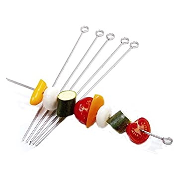 【中古】【輸入品・未使用】Norpro 12\" S/S 串 6 PC バーベキュー グリル キャンプ マシュマロ 熱い 犬 シシ ケバブ