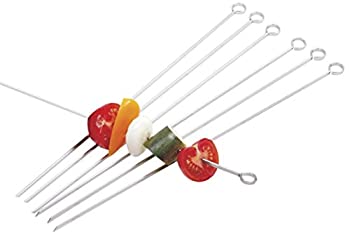 【中古】【輸入品・未使用】Norpro ステンレス スチール バーベキュー 串 14\" セット の 6 シシ ケバブ グリル キャンプ