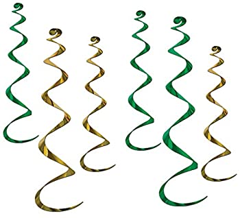 【中古】【輸入品・未使用】Twirly Whirlys (グリーン&ゴールド) (6/パッケージ)