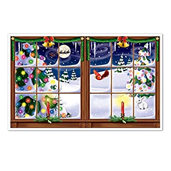 【中古】【輸入品・未使用】Beistle パーティーの装飾用1パックスノーウィークリスマスインスタ表示シート、5フィート2インチによる3フィート2インチ