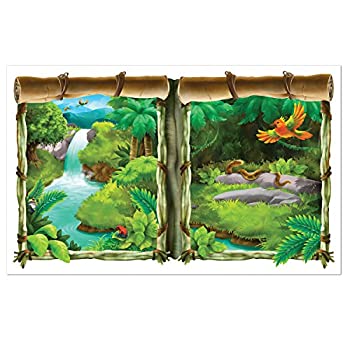 【中古】【輸入品・未使用】Beistle ジャングル インスタビュー 3フィート 2インチ x 5フィート 2インチ マルチカラー