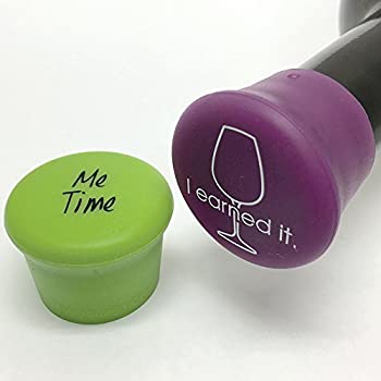 【中古】【輸入品・未使用】CapaBunga Wine Cap Set - Me Time / I Earned It (2P01) by CapaBunga