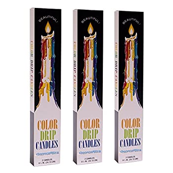 【中古】【輸入品・未使用】Color Drip Candles (6 candles total) by Color Drip Candles