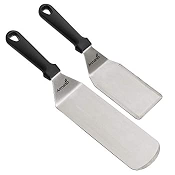 【中古】【輸入品・未使用】Professional Spatula Set - Stainless Steel Pancake Turner and Griddle Scraper - Griddle Spatula - Flexible Flipper - for BBQ or Grill -