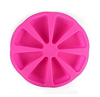 【中古】【輸入品・未使用】Efivs Arts 8 Cavity Silicone Portion Cake Mould Pizza Slices Pan
