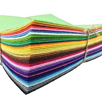 【中古】【輸入品・未使用】flic-flac 42本フェルト生地シートDIYクラフトスクエア不織布1 mm厚（25 x 25 cm）