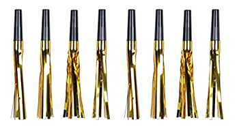 【中古】【輸入品・未使用】Beistle 8パックスコーカ、6インチ、ブラックとゴールド