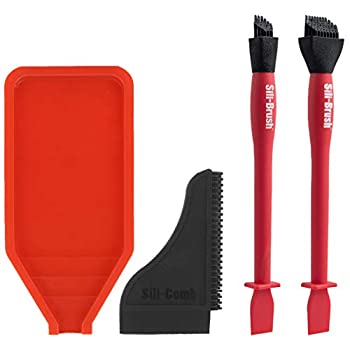 【中古】【39shop】【輸入品・未使用】シリコングルーキット★木製グルーアップ 4ピースキット シリコンブラシ2パック トレイ1個 木工用グルースプレッダーアプリケーターセット(新古品)|アトリエ絵利奈