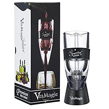 【中古】【輸入品・未使用】VinMagic ワインエアレーター | 3段階エアレーター デカンタ ワインのアロマ、味、仕上げを強化