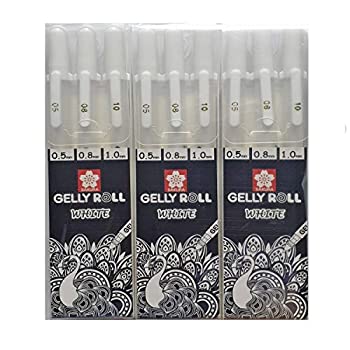 【中古】【39shop】【輸入品・未使用】Sakura★Gelly Rollペンホワイト、クラシック08ホワイトGelインク、1ボックス12のペン（新古品）｜アトリエ絵利奈