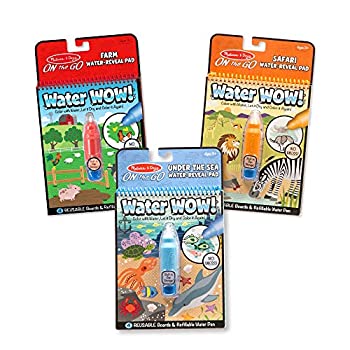 【中古】【39shop】【輸入品・未使用】Melissa★& Doug Water Wow Reusable Colour With Water Pad 3-Pack - Farm Safari Under the Sea（新古品）｜アトリエ絵利奈