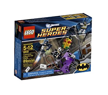 【中古】【インポート品・未当て嵌める】レゴ スーパー・ヒーローズ キャットウーマンのシティーチェイス 6858 Lego Catwoman Catcycle City Chase