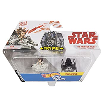 【中古】【輸入品・未使用】Hot Wheels スター・ウォーズ レイvsファースト・オーダー タイ・ファイター パイロット 2個パック 車両
