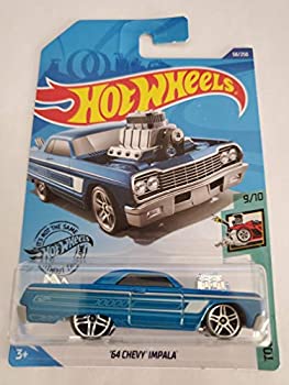 【中古】【インポート品・未当て嵌める】Hot Wheels 2020 Tooned \u002764 Chevy Impala、青色 58/250 乗り物のおもちゃ-おもちゃ-ミニカー・トイカー