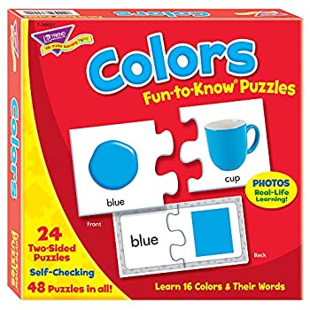 【中古】【輸入品・未使用】トレンド 英単語 パズル 色 Trend Fun to Know Puzzles Colors T-36001
