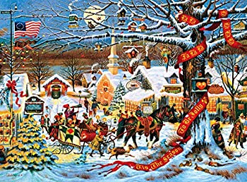 【中古】【39shop】【輸入品・未使用】Buffalo★Games Charles Wysocki: Small Town Christmas - 1000 Piece Jigsaw Puzzle by Buffalo Games Model: 11425(新古品)|アトリエ絵利奈