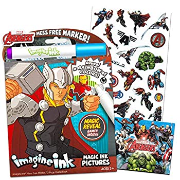 【中古】【輸入品・未使用】Marvel Avengers Imagine Ink Book with mess-freeマーカー画像