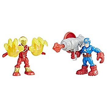 【中古】【インポート品・未当て嵌める】Playskool Heroes マーベル スーパーヒーローアドベンチャー 旗がしら・亜米利加とマーベルのファルコン