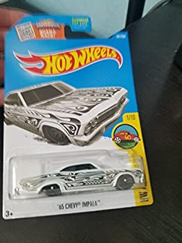 【中古】【インポート品・未当て嵌める】Hot Wheels 2016 HW Art Cars \u002765 Chevy Impala 191/250 White 乗り物のおもちゃ-車-ミニカー・トイカー