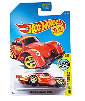 【中古】【インポート品・未当て嵌める】Hot Wheels 2017 HW Speed Graphics Volkswagen Kafer Racer 56/365 Red 乗り物のおもちゃ-おもちゃ-ミニカー・トイカー