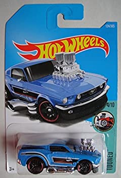 【中古】【インポート品・未当て嵌める】Hot Wheels 2017 Tooned \u002768 Mustang 124/365 青色 おもちゃ-車-乗り物のおもちゃ
