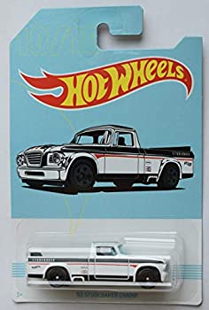 【中古】【インポート品・未当て嵌める】Hot Wheels 1:64 Scale die cast White/Black \u002763 Studebaker Champ 10/10 おもちゃ-車