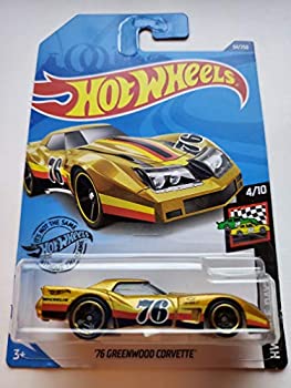 【中古】【インポート品・未当て嵌める】Hot Wheels 2020 Hw Race Day \u002776 Greenwood Corvette 34/250 Gold おもちゃ-乗り物のおもちゃ-ミニカー・トイカー