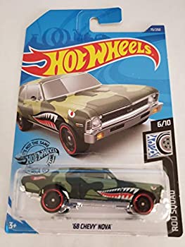 【中古】【インポート品・未当て嵌める】Hot Wheels 2020 Rod Squad \u002768 Chevy Nova 73/250 車-おもちゃ-ミニカー・トイカー