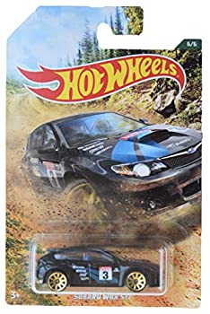 【中古】【インポート品・未当て嵌める】Hot Wheels 1:64規模 黒いこと スバル WRX STI 6/6 おもちゃ-車