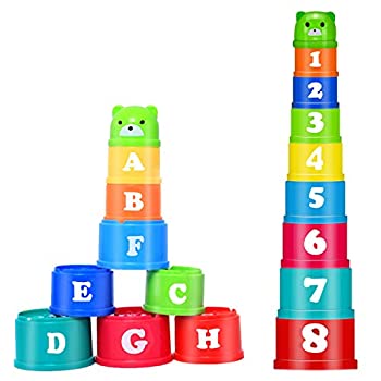 【中古】【輸入品・未使用】Brandless ベビースタッキングトイ 積み重ねカップ 6~12か月 赤ちゃん 男の子 女の子 学習｜アトリエ絵利奈
