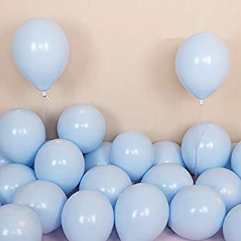 【中古】【輸入品・未使用】Pastel Blue Balloons 12 inch 50pcs Latex Party Balloons Baby Shower Helium Balloons Blue Birthday Balloon