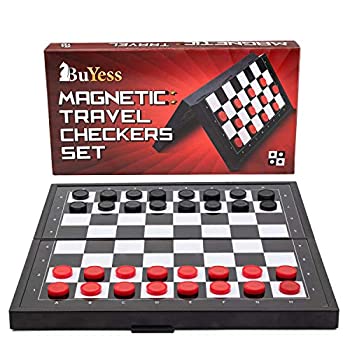 【中古】【輸入品・未使用】Checkers Board Game 9.8 x 9.8インチ 磁気トラベルミニポータブルセット 子供 大人 家族向け|アトリエ絵利奈