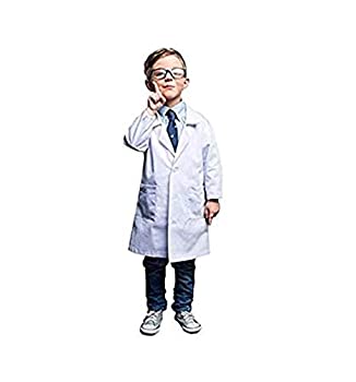 【中古】【インポート品・未当て嵌める】気どらずに制服Real Childrens科学研究所厚地の外套 8/10 白いこと 10165