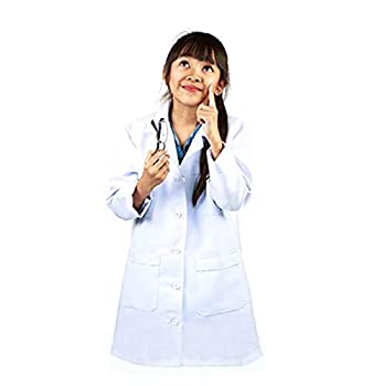 【中古】【インポート品・未当て嵌める】Natural Uniforms 赤ちゃん用 ユニ一発やる 科学研究所厚地の外套 8/10 白いこと