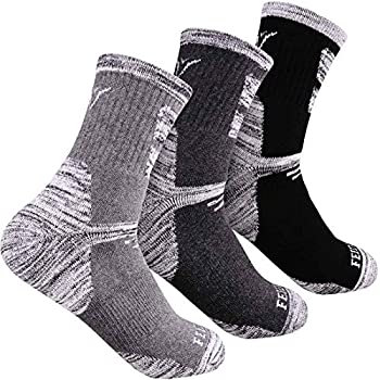 【中古】【39shop】【輸入品・未使用】FEIDEER★ハイキングウォーキングソックス メンズ マルチパック 吸湿発散性 クッション アウトドアレクリエーションクルーソックス US サイズ: 10(新古品)|アトリエ絵利奈