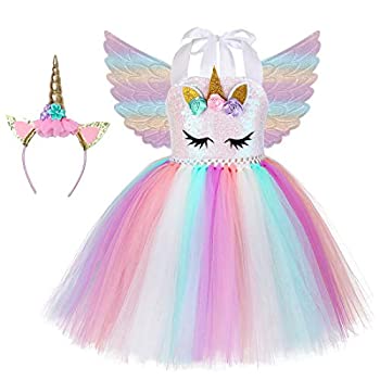 全国宅配無料 中古 輸入品 未使用未開封 Soyoekbt ユニコーン コスチューム 女の子用 誕生日プレゼント 子供用 ユニコーン チュチュドレス ヘッドバンドウィング付き ユニコーンパーティ アトリエ絵利奈 コンビニ受取対応商品 Erieshoresag Org