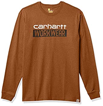 【中古】【輸入品・未使用】Carhartt Men\'s Big & Tall Long-Sleeve Oiled Walnut He 3X|アトリエ絵利奈
