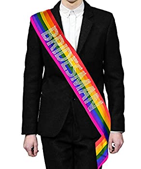 【中古】【39shop】【輸入品・未使用】Gay★Pride Rainbowブライダルサテンサッシ???花嫁、花婿、Man of HonorまたはGroomsman（新古品）｜アトリエ絵利奈 12,008円
